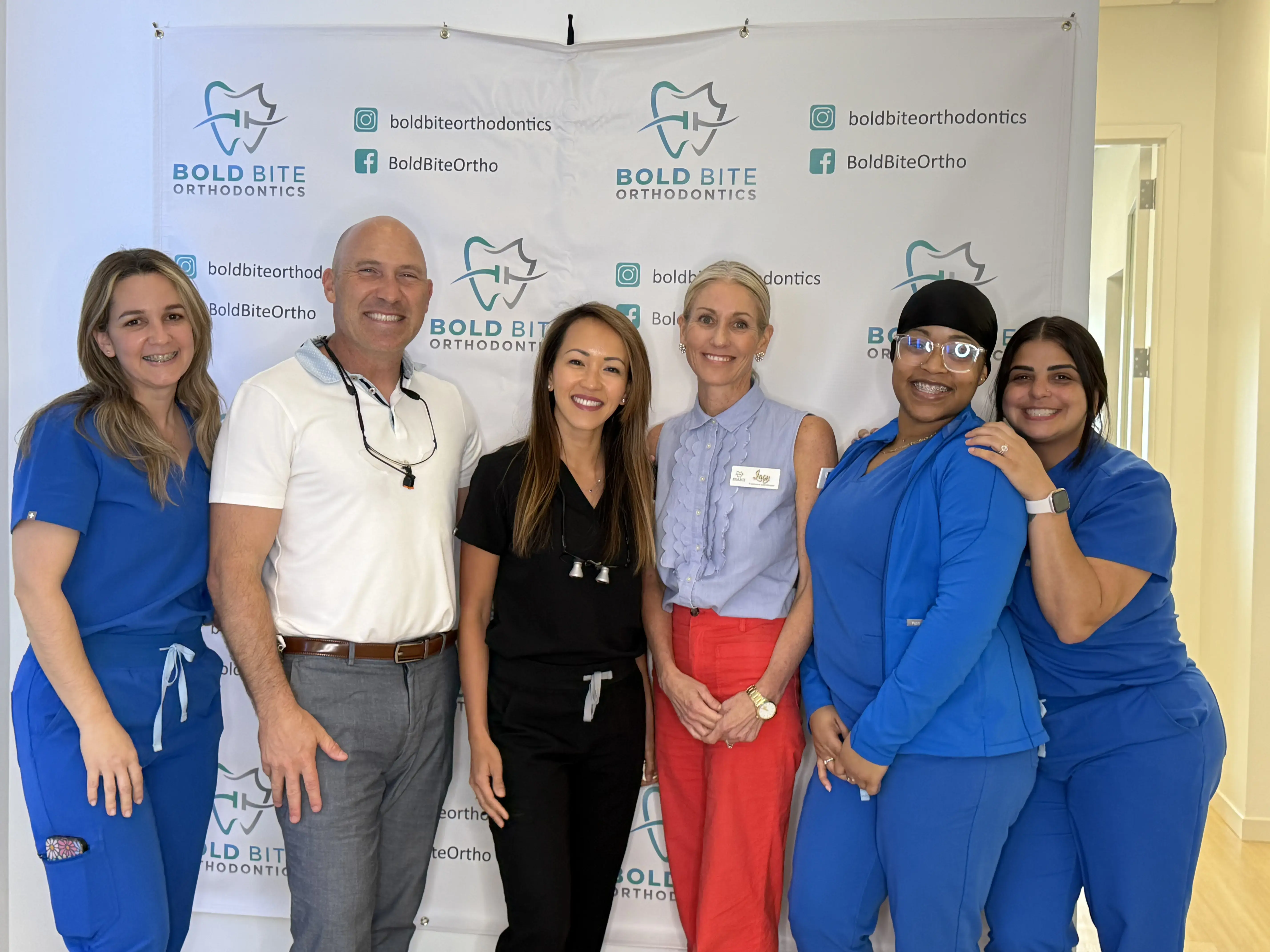 Dr. Marty Greenberg, Dr. Trang Cao and the team at Bold Bite Orthodontics in Jacksonville, FL. Dr. Marty Greenberg, Dr. Trang Cao and the team at Bold Bite Orthodontics in Jacksonville, FL.