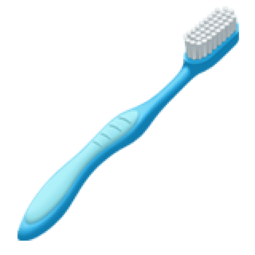 A blue toothbrush with white bristles, featured by Bold Bite Orthodontics in Jacksonville, FL, on a plain background.